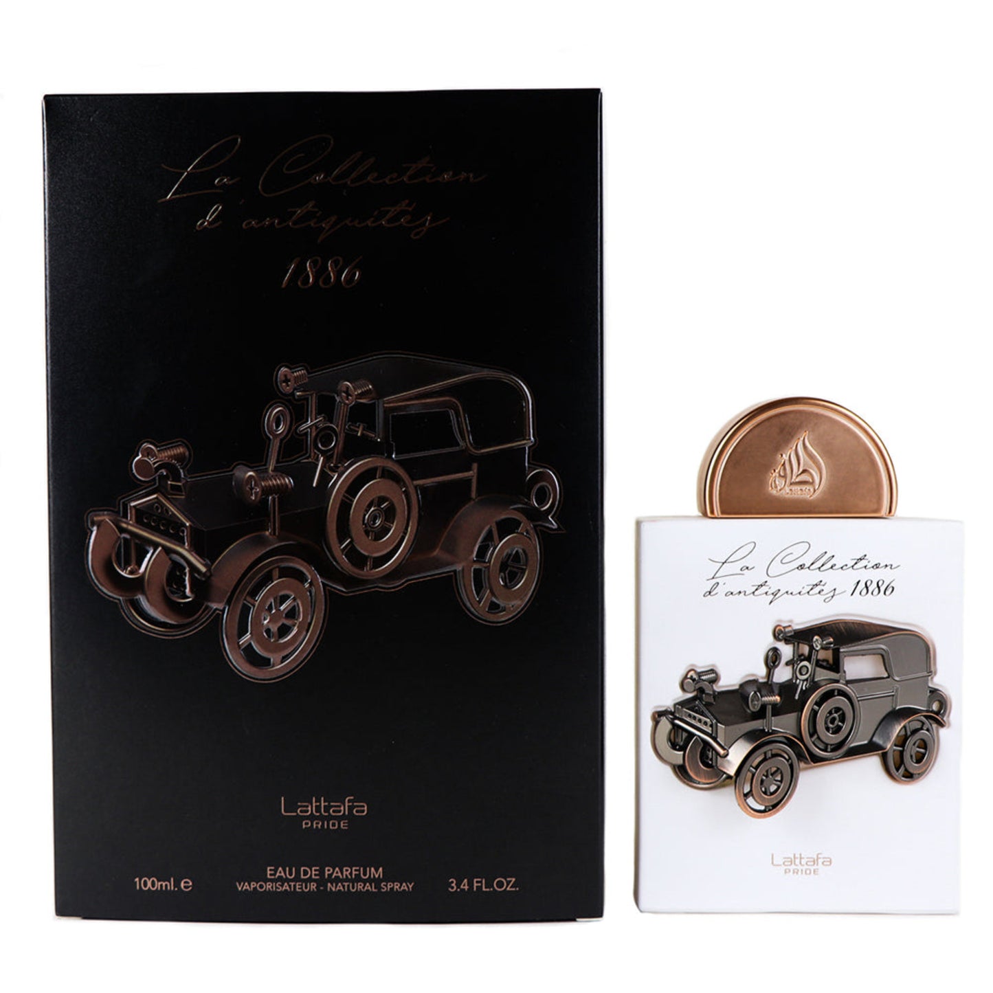 La Collection D'Antiquités 1886 Carton and Bottle