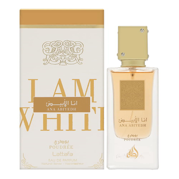 Lattafa Ana Abiyedh Poudree Carton and Bottle