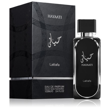 Lattafa Hayaati Carton and Bottle