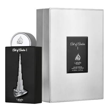 Lattafa Pride Art of Arabia I Bottle and Carton