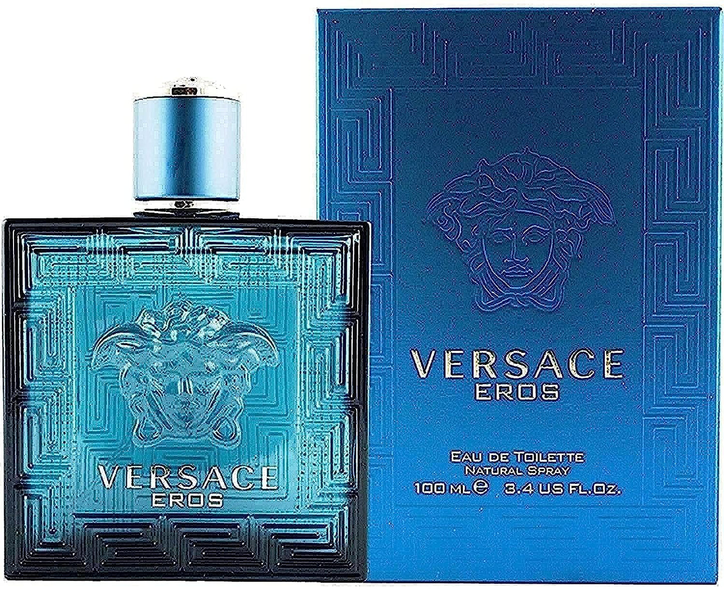 Versace Eros Bottle and Carton