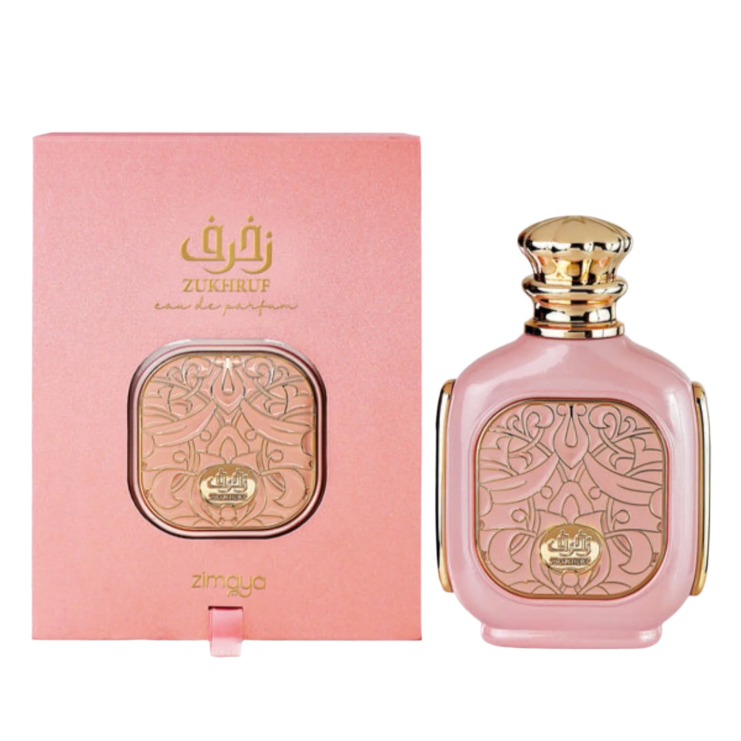 ZukhrufPink Carton and Botle