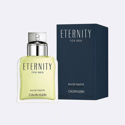 Eternity for Men by Calvin Klein Bottle and Carton