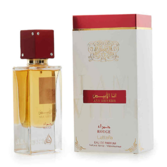 Lattafa Ana Abiyedh Rouge Carton and Bottle