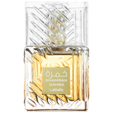 Lattafa Khamarah showing the bottle