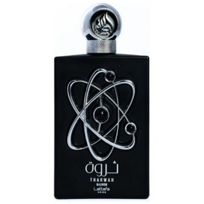 Lattafa Pride Tharwah Silver Bottle