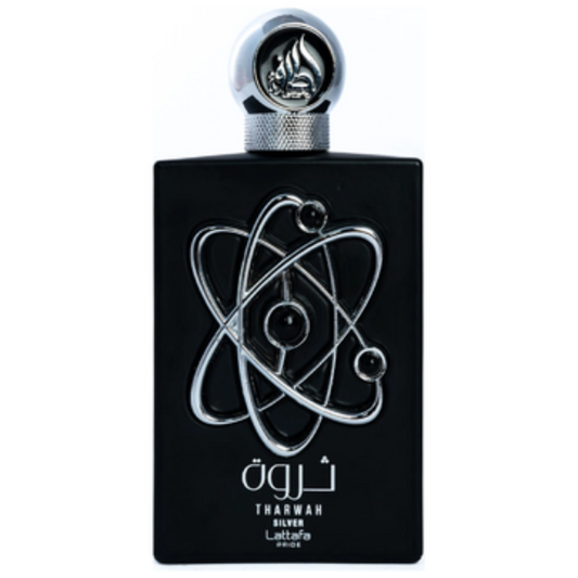 Lattafa Pride Tharwah Silver Bottle