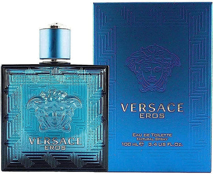 Versace Eros Bottle and Carton