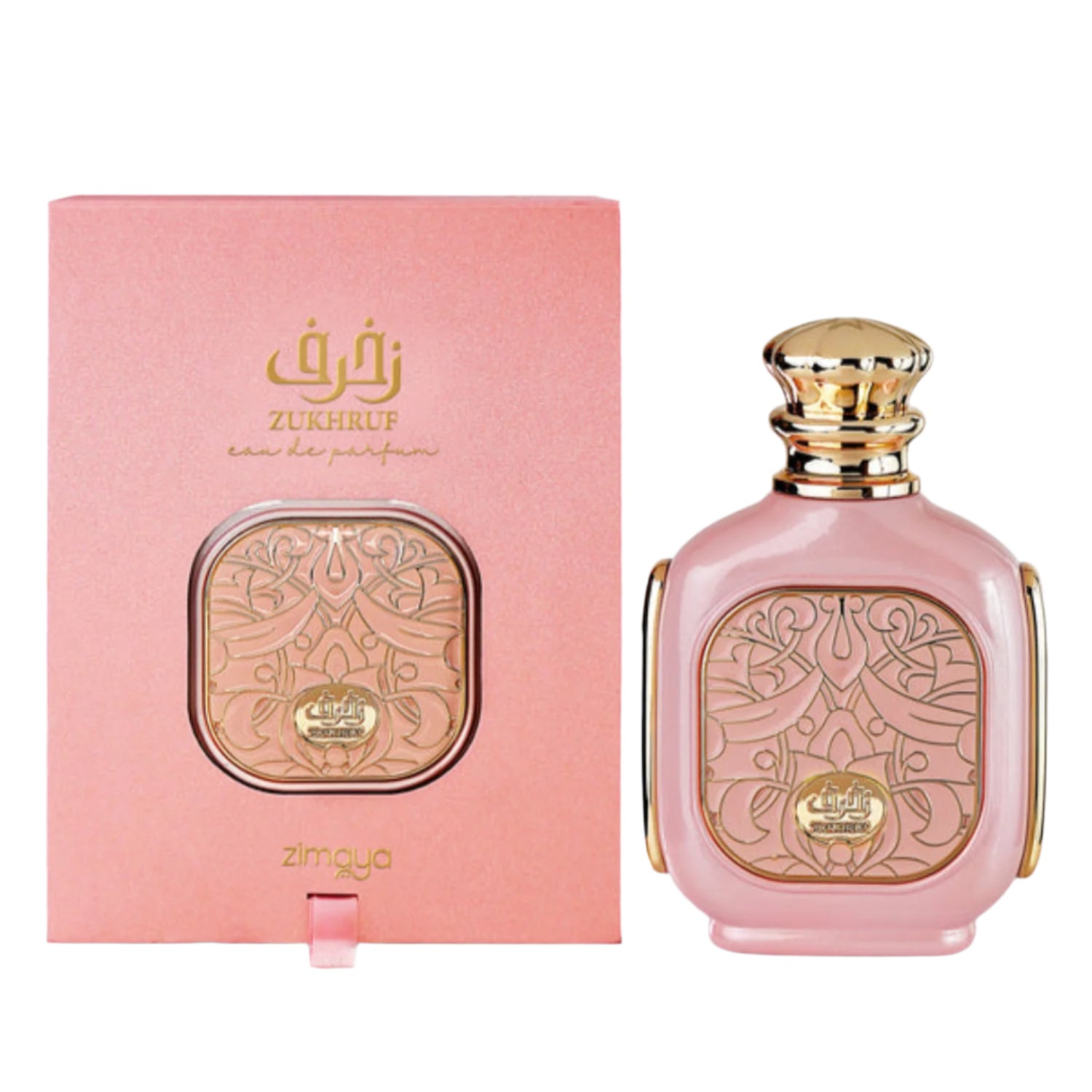 ZukhrufPink Carton and Botle